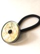 画像6: イタリア・ヴィンテージ 世界の飾りボタン ヘアゴム シェル ブラウン (6)