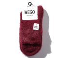 WEGO/シャギーソックス（ワイン）