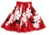 画像3: MAMARLINEシングルパウスカート お子様用55丈ティアレ柄 レッド (3)
