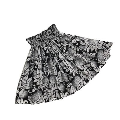 画像3: 肩にもかけられるハワイアン トートバッグ 巾着袋付き レフア柄 ブラッ ク