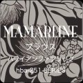 ハワイアン ファブリック Aラインブラウス レフア柄 ブラック Mサイズ