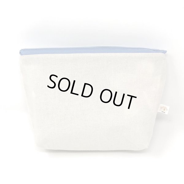 画像6: ハワイアン ファブリック ポーチ プリメリア柄 ブルー (6)