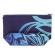 画像3: ハワイアン ファブリック ポーチ プロテア柄 ネイビー (3)