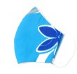 画像2: ハワイアン ファブリック ファッション・3Dマスク（扇型）   ブルー  Lサイズ (2)