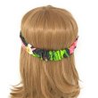 画像3: ハワイアン ファブリック ターバン・ヘアバンド ハイビスカス柄 ブラック (3)