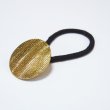 画像1: ジャパン 世界の飾りボタンヘアゴム ゴールド