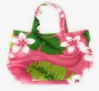 画像3: ハワイアン ミニ トートバッグ プリメリア柄 ピンク