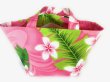 画像2: ハワイアン ミニ トートバッグ プリメリア柄 ピンク