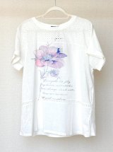 画像: MAMARLINEセレクト おしゃれTシャツ ピンク L〜LL