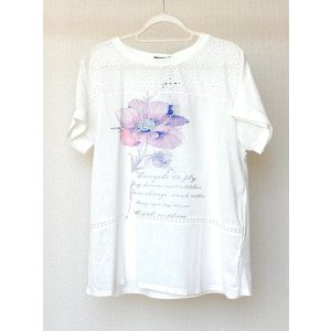 画像: MAMARLINEセレクト おしゃれTシャツ ピンク L〜LL