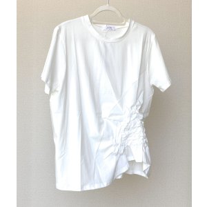 画像: MAMARLINEセレクト おしゃれTシャツ オフホワイト フリーサイズ