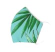 画像3: ハワイアン ファブリック ファッション・3Dマスク（扇型）  プリメリア シーグリーン Lサイズ パターン2