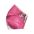 画像3: ハワイアン ファブリック ファッション・3Dマスク（扇型） ハイビスカス柄 ピンク・グレー Lサイズ