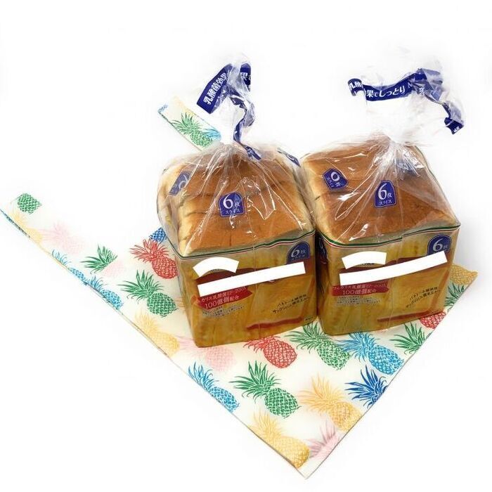 画像: ハワイアン エコバッグ レジ袋型 お弁当サイズS プリメリア柄 ブルー