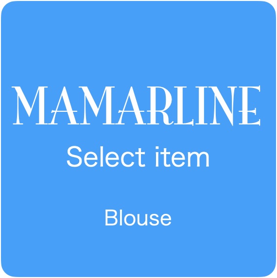 画像1: MAMARLINEセレクト チューリップ袖のブラウス ホワイト